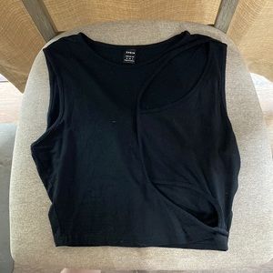 Black cut out top
